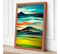 Mountains Through Time Canvas Wall Art Print 24x16 Inch