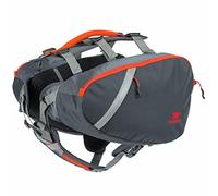 Mountainsmith K9 Dog Pack, Adjustable Chest and Back Harness Canine Backpack, Saddle Bags with Zippered Pockets for Camping, Travel, Outdoors, Backpacking, Hiking, Lava Red, Large
