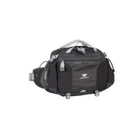 Mountainsmith Tour Lumbar Waist pack, Running, Hiking, Cycling, Travel, and Outdoor Sport Activities with Dual Water Bottle Holders, Grey Black, One Size, Messenger