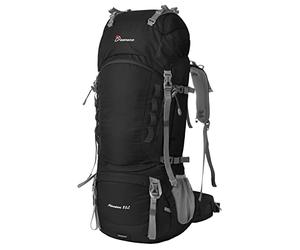 MOUNTAINTOP 80L Hiking Backpack Waterproof Rucksack for Men Womens Travel Backpack Large Camping Backpack Trekking Rucksack with Rain Cover for Travel Camping Climbing