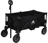 MOUNTALL Collapsible Portable Wagon Trolley Folding Wheeled Festival Cart For Camping Beach Outdoor Leisure