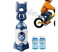 Mounted Bubble Machine with Light Up Toy Rocket Shape for Cycling - Automatic Rechargeable Bubble Machine with Remote Control - for and Motorcycle Ride in Summer