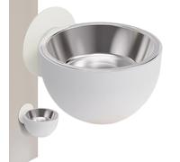 Mounted Dog Bowl - Elevated Pet Bowl with 15 Degree Skinny Design | Magnetic Stainless Steel Dog Food Bowls, Dishwasher for Cat Singing in Mont