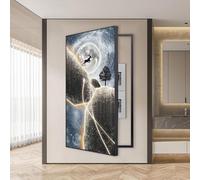 Mounted Electrical Panel Cover Hidden Electric Meter Box Decorative Painting Creative Removable Fuse Box Cover Cabinet,01,70X140cm