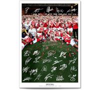 Mounted Gifts Arsenal Team Squad 2025-2026 Signed Poster Print Framed Picture Photo Autograph Gift 25/26 Rice Odegaard Saka Gyokeres Eze (Champs 26, A3 Print (Unframed))