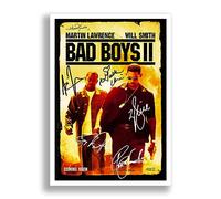 Mounted Gifts Bad Boys For Life Cast Signed A4 Poster Photo Print Framed Autograph Gift 2020 Movie Film (Bad Boys II, A4 Poster Only)