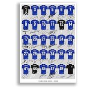 Mounted Gifts Chelsea Team Squad 2025-2026 Signed Poster Print Framed Picture Photo Autograph Gift 25/26 Enzo Cole Palmer Garnacho Joao Pedro (A3 Squad Poster)