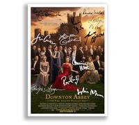 Mounted Gifts Downton Abbey The Movie Cast Signed A4 Poster Photo Print Framed Autograph Gift Film (The Grand Finale A3 Poster Only)