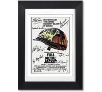 Mounted Gifts Full Metal Jacket Movie Cast Signed A4 Poster Photo Print Framed Autograph Gift 1987 Film (POSTER ONLY)