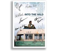 Mounted Gifts Into The Wild Cast Signed A4 Poster Photo Print Framed Autograph Gift Movie Film Emile Hirsch (A3 Poster only)