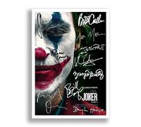 Mounted Gifts Joker Cast Signed A4 Poster Photo Print Framed Autograph Gift 2019 Movie Film Joaquin Phoenix (A4 POSTER ONLY)