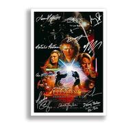 Mounted Gifts Star Wars Episode All Movies Films Cast Signed A4 Poster Photo Print Framed Autograph Gift Movie Film Empire Strikes Back Return Jedi (Episode III - Revenge of the Sith, A4 Poster Only)