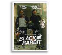 Mounted Gifts Trading Black Rabbit Cast Signed A4 Poster Photo Print Framed Autograph Gift TV Show Kim Kang Woo Joo Ji Hoon (A4 Poster Only)