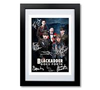 Mounted Gifts Trading Blackadder Goes Forth Cast Signed A4 Poster Photo Print Framed Autograph Gift 1989 Tv Show Rowan Atkinson Tony Robinson (A4 Poster Only)