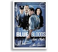 Mounted Gifts Trading Blue Bloods Cast Signed Autograph Autographed A4 Poster Photo Print Photograph Artwork Picture TV Show Series Season DVD Boxset (A4 poster only)