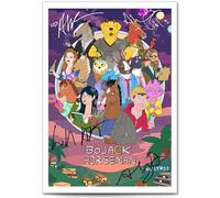 Mounted Gifts Trading BoJack Horseman Cast Signed A4 Poster Photo Print Framed Autograph Gift TV Show Will Arnett Alison Brie (A4 Poster only)