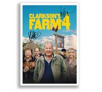 Mounted Gifts Trading Clarkson’s Farm Cast Signed A4 Poster Photo Print Framed Autograph Gift TV Show Jeremy Clarkson Kaleb Cooper (A4 Poster only)