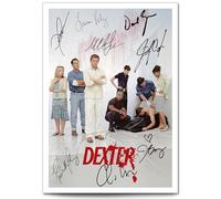 Mounted Gifts Trading Dexter Cast Signed A4 Poster Photo Print Framed Autograph Gift TV Show Michael C. Hall, Jennifer Carpenter (A3 Poster Only)