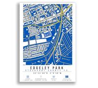 Mounted Gifts Trading Edgeley Park Map Minimalist A4/A3 Poster Photo Print Framed Gift Stockport County Football Print (A4 Poster Only)