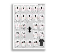 Mounted Gifts Trading England Rugby World Cup Winners 2003 team squad signed poster print framed picture photo autograph gift Jonny Wilkinson (A3 poster only)