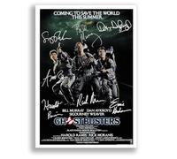 Mounted Gifts Trading Ghostbusters All Movie Film Posters Cast Signed A4 Poster Photo Print Framed Autograph Gift Bill Murray, Dan Aykroyd, Sigourney Weaver (Ghostbusters A3 Poster Only)
