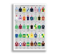 Mounted Gifts Trading Grand National Winners 1983-2025 Signed Poster Print Framed Picture Photo Autograph Gift 25+ Years Tony AP McCoy Ruby Walsh Derek Fox (A3 poster only)