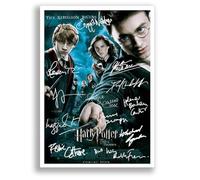 Mounted Gifts Trading Harry Potter All Movie Film Posters Cast Signed A4 Poster Photo Print Framed Autograph Gift Daniel Radcliffe, Rupert Grint, Emma Watson (Order of the Phoenix A3 Poster Only)