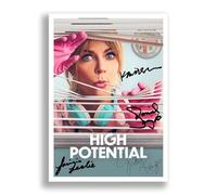 Mounted Gifts Trading High Potential Cast Signed Autograph Signature A4 Poster Photo Print Photograph Picture TV Show Series Season Gift Kaitlin Olson Daniel Sunjata (A3 Poster Only)