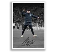 Mounted Gifts Trading Jurgen Klopp Signed A4 Poster Photo Print Framed Autograph Gift Football Manager Liverpool League Winner Legend (A3 Poster Only)