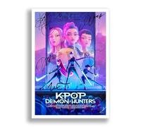 Mounted Gifts Trading KPop Demon Hunters Cast Signed A4 Poster Photo Print Framed Autograph Gift TV Show Arden Cho Ken Jeong (A4 Poster Only)