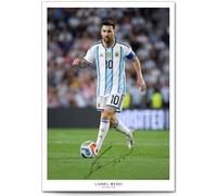 Mounted Gifts Trading Lionel Messi Inter Miami Signed Photo Poster A4/A3 Print Picture Display Framed Autograph Gift Argentina Barcelona PSG ((A3 Unframed) Messi Argentina)