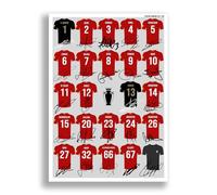 Mounted Gifts Trading Liverpool Champions 2024-2025 team squad Signed poster print framed picture photo autograph gift 24/25 Luis Diaz Mo Salah Alexander-Arnold Van Dijk (19/20 A3 Poster Only)