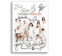 Mounted Gifts Trading Modern Family Cast Signed A4 Poster Photo Print Framed Autograph Gift TV Show Ed O’Neill Sofia Vergara (Modern Family2 A3 Poster Only)