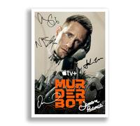 Mounted Gifts Trading MurderBot TV Cast Signed A4 Poster Photo Print Framed Autograph Gift Show Alexander Skarsgård Christine Ko (A3 Poster Only)