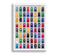 Mounted Gifts Trading NBA Basketball Legends signed poster print framed picture photo autograph gift Kobe Bryant Lebron James Steph Curry Michael Jordan (A3 poster only)