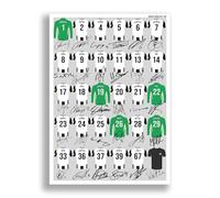 Mounted Gifts Trading Newcastle United team squad 2024-2025 Signed poster print framed picture photo autograph gift 24/25 Anthony Gordon Bruno Guimaraes (A4 Poster Only)