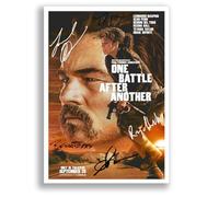 Mounted Gifts Trading One Battle After Another Cast Signed A4 Poster Photo Print Framed Autograph Gift 2025 Movie Leonardo DiCaprio Sean Penn (A3 Poster Only)