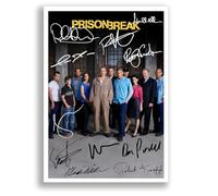 Mounted Gifts Trading Prison Break Cast Signed A4 Poster Photo Print Framed Autograph Gift TV Show Wentworth Miller Dominic Purcell (Prison Break3 A4 Poster Only)