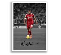 Mounted Gifts Trading Ryan Gravenberch Liverpool Signed A4 Poster Photo Print Framed Autograph Gift Football Netherlands (A4 Poster Only)