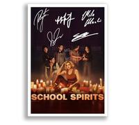Mounted Gifts Trading School Spirits Cast Signed A4/A3 Poster Photo Print Framed Autograph Gift TV Show Peyton List Kristian Flores (A4 Poster Only)