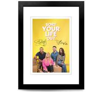 Mounted Gifts Trading Sort Your Life Out Cast Signed TV Show Poster A4/A3 Print Picture Display Framed Wall Art Gift Stacey Solomon Autograph