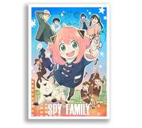 Mounted Gifts Trading Spy x Family Cast Signed A4/A3 Poster Photo Print Framed Autograph Gift Anime TV Series Takuya Eguchi Atsumi Tanezaki SPYXFAMILY (A4 Poster Only)