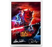 Mounted Gifts Trading Star Wars: Maul - Shadow Lord Cast Signed A4/A3 Poster Photo Print Framed Autograph Gift Sci-Fi Darth Maul Star Wars (A3 Print (Unframed))
