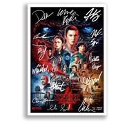 Mounted Gifts Trading Strange Hawkins Thing Cast Signed Autograph A4 Poster Photo Print Photograph Artwork Wall Art Picture TV Show Series Season Gift (Season4, A4 Poster Only)