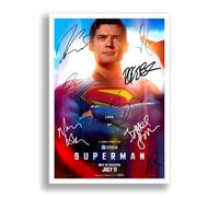 Mounted Gifts Trading Superman Movie Cast Signed A4 Poster Photo Print Framed Autograph Gift 2025 Film David Corenswet, Rachel Brosnahan (A3 Poster Only)
