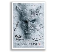 Mounted Gifts Trading The Black Phone Cast Signed A4 Poster Photo Print Framed Autograph Gift Movie Ethan Hawke Mason Thames (Black Phone 2, A3 Poster Only)