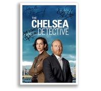 Mounted Gifts Trading The Chelsea Detective TV Cast Signed A4 Poster Photo Print Framed Autograph Gift TV Show Adrian Scarborough, Sonita Henry (A4 poster Only)