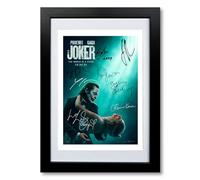Mounted Gifts Trading The Joker 2 Folie a Deux Cast Signed Autograph Poster Photo Print Framed Memorabilia Gift Movie Film 2024 Joaquin Phoenix (A4 poster only)