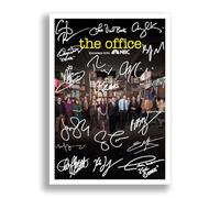 Mounted Gifts Trading The Office American US Cast Signed Autograph Signature A4 Poster Photo Print Photograph Artwork Wall Art Picture Steve Carrell Rainn (A4 Poster Only, The American)