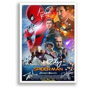 Mounted Gifts Trading The Spider-Man Trilogy All Movie Film Posters Cast Signed A4 Poster Photo Print Framed Autograph Gift Tobey Maguire SpiderMan (Homecoming A3 Poster Only)